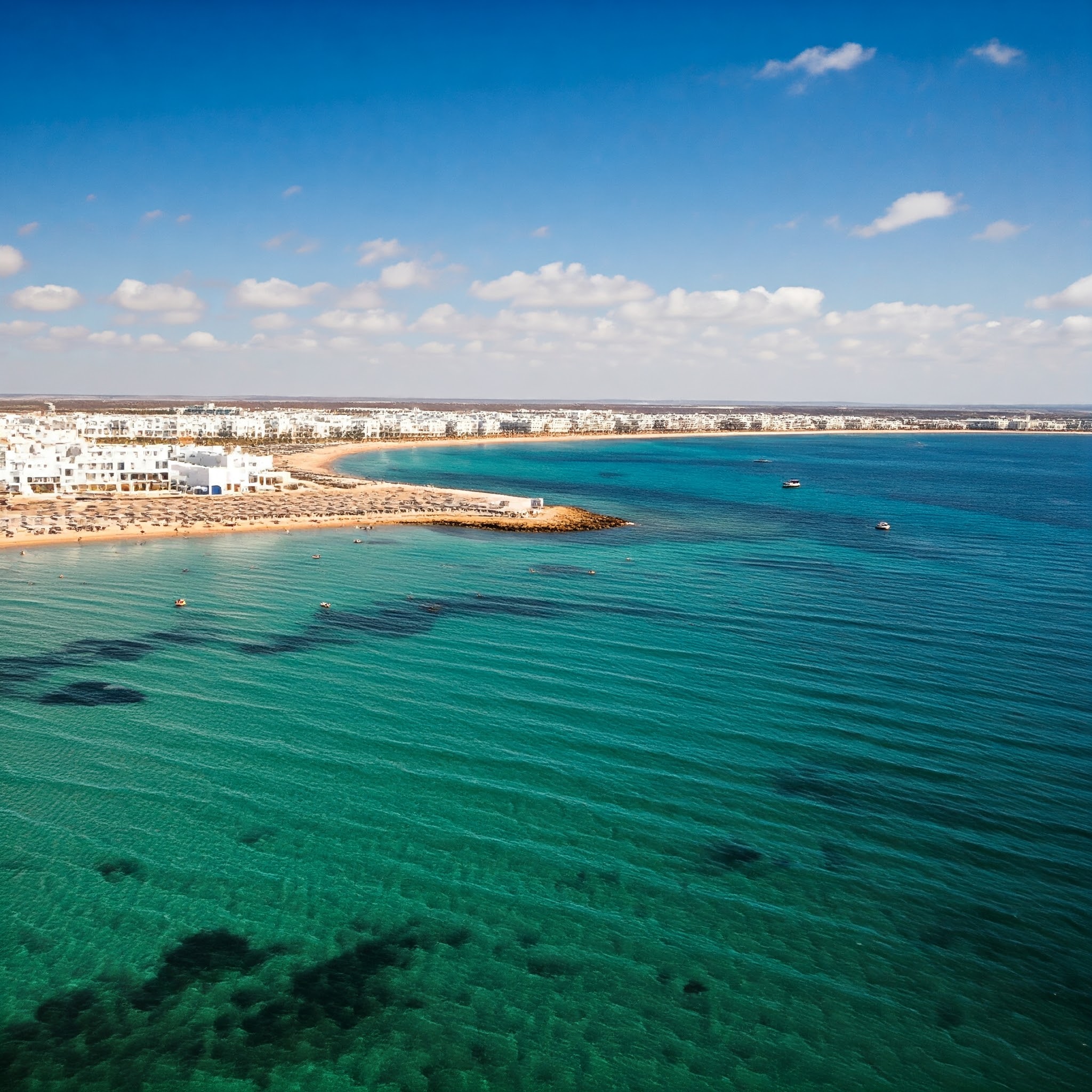 Zarzis, ville côtière proche de Djerba, offre des plages paradisiaques et une ambiance décontractée.