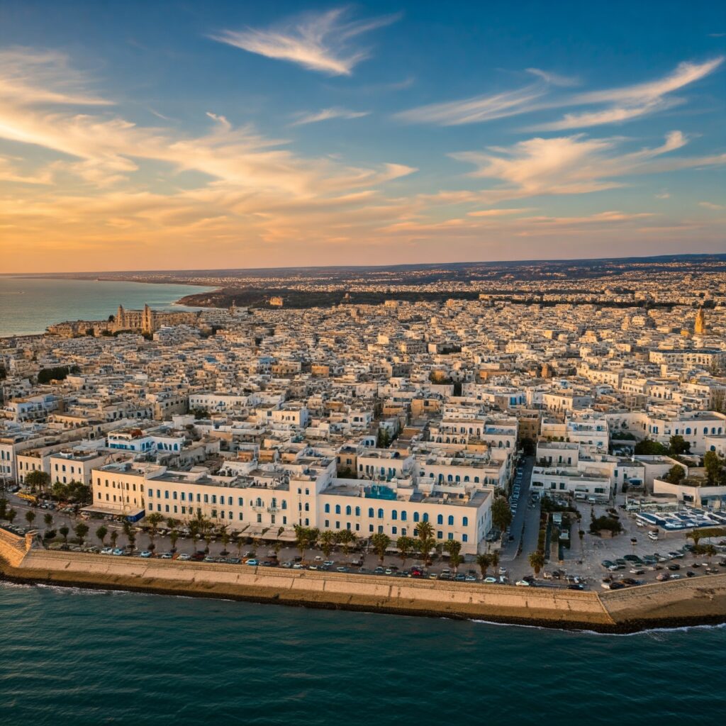 Sidi Bou Said and Tunis