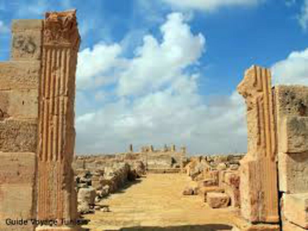 View of Jektis desert in Tunisia, used as a Tatooine filming location in Star Wars.