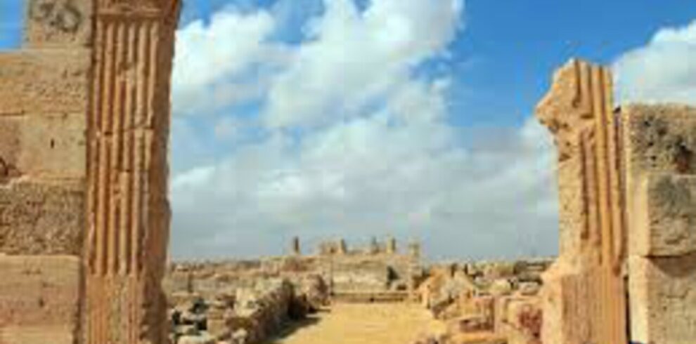 View of Jektis desert in Tunisia, used as a Tatooine filming location in Star Wars.